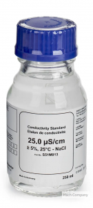 導電度標準品溶液 25 µS/cm Certified Reference Material CRM Conductivity Standard Solution, NaCl, 250 mL